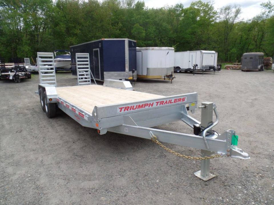 New Triumph Brand, Equipment Trailer, 8.5X24 deck size. 14,000 lb. GVWR., Galvanized Frame  No Rust.  4,100 lbs. Empty weight. # 009096