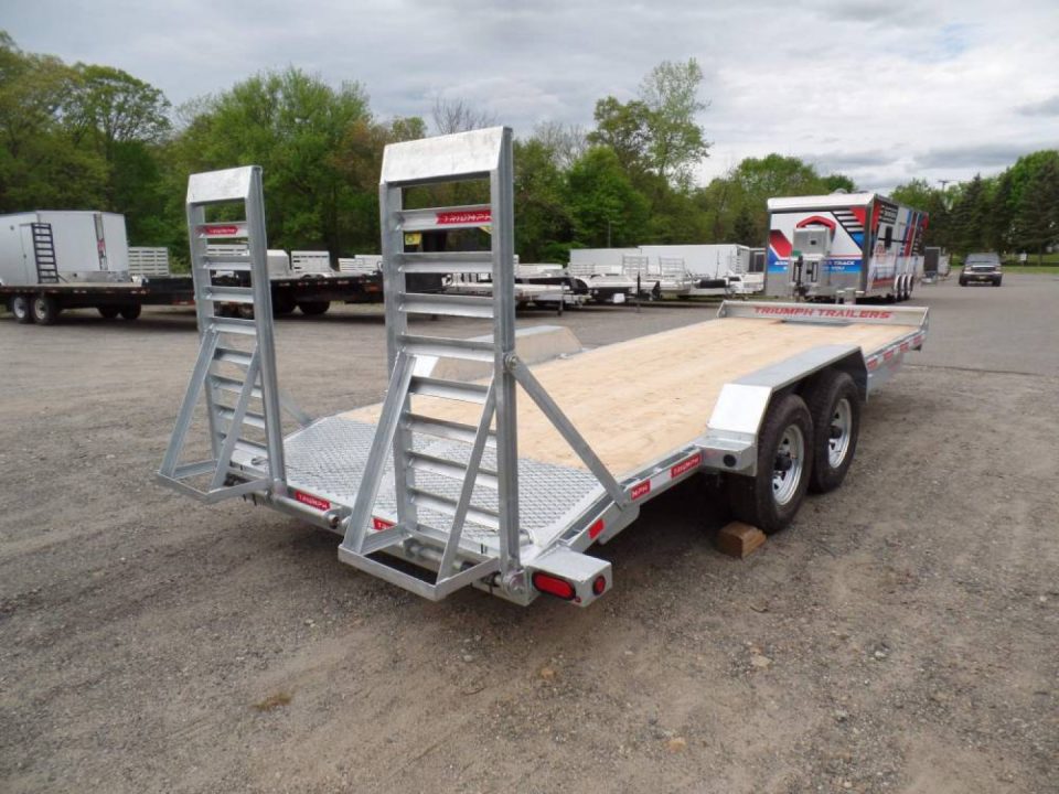 New Triumph Brand, Equipment Trailer, 8.5X24 deck size. 14,000 lb. GVWR., Galvanized Frame  No Rust.  4,100 lbs. Empty weight. # 009096