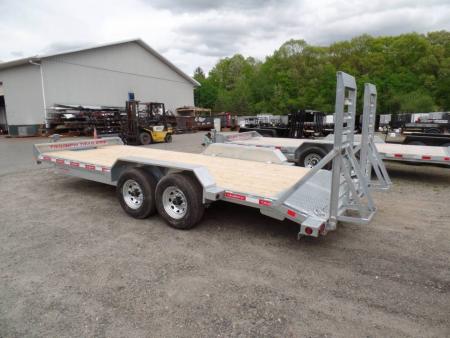 New Triumph Brand, Equipment Trailer, 8.5X24 deck size. 14,000 lb. GVWR., Galvanized Frame  No Rust.  4,100 lbs. Empty weight. # 009096