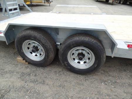 New Triumph Brand, Equipment Trailer, 8.5X24 deck size. 14,000 lb. GVWR., Galvanized Frame  No Rust.  4,100 lbs. Empty weight. # 009096