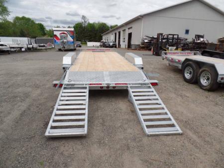 New Triumph Brand, Equipment Trailer, 8.5X24 deck size. 14,000 lb. GVWR., Galvanized Frame  No Rust.  4,100 lbs. Empty weight. # 009096