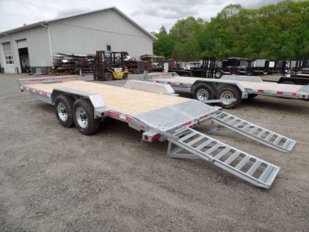 New Triumph Brand, Equipment Trailer, 8.5X24 deck size. 14,000 lb. GVWR., Galvanized Frame  No Rust.  4,100 lbs. Empty weight. # 009096