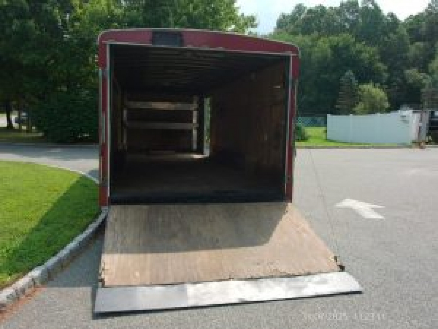 Used RENTAL UNIT / USED 8.5X24 Heavy Duty Enclosed Landscape Trailer, 9,990 lb. GVWR, just serviced. Ready to go to work. ID#068805 SALE $8,795.00/ $7,777.00