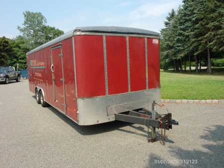 Used RENTAL UNIT / USED 8.5X24 Heavy Duty Enclosed Landscape Trailer, 9,990 lb. GVWR, just serviced. Ready to go to work. ID#068805 SALE $8,795.00/ $7,777.00