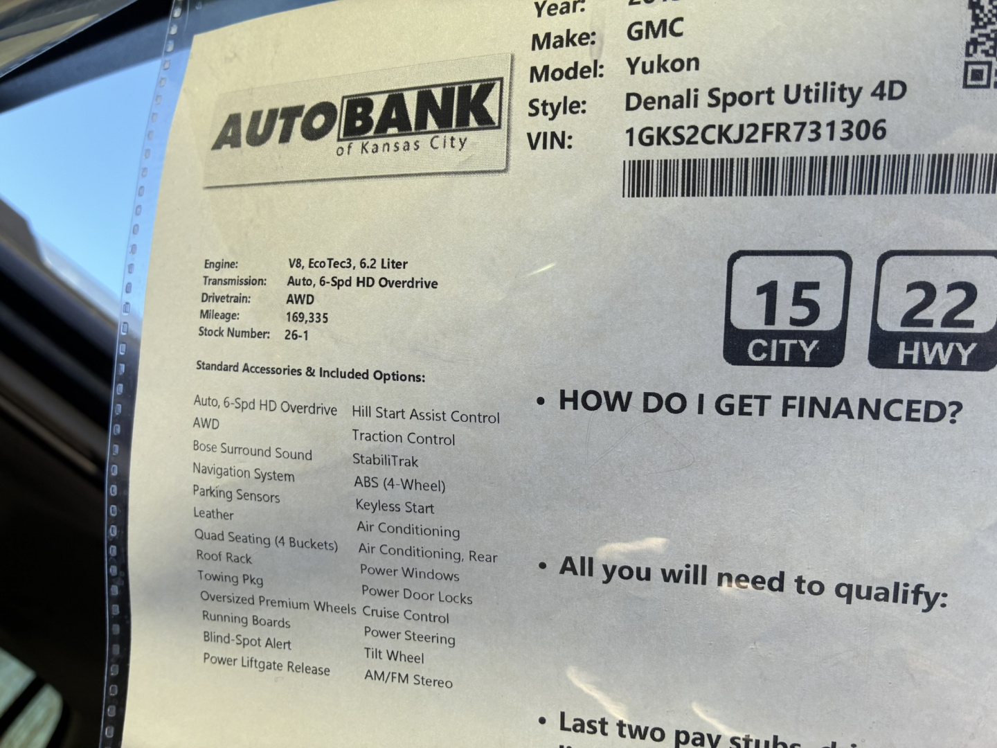 Used 2015 GMC Yukon Denali Sport SUV