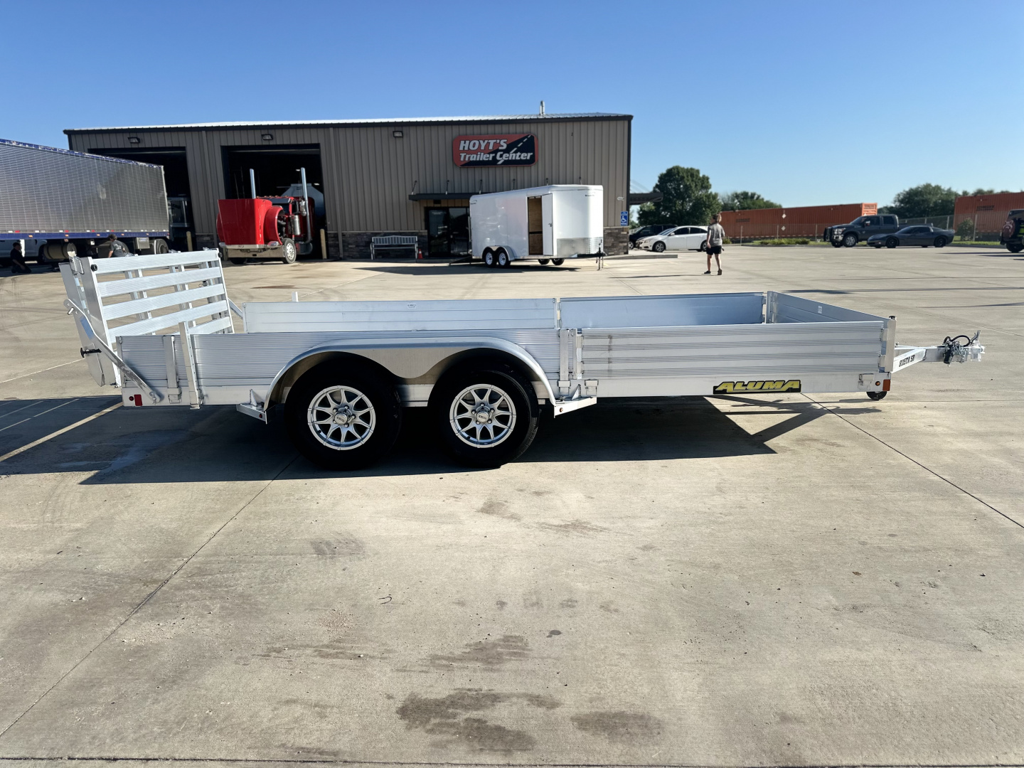 New 2025 Aluma ALUMA 81 X 15 BTG Utility Trailer