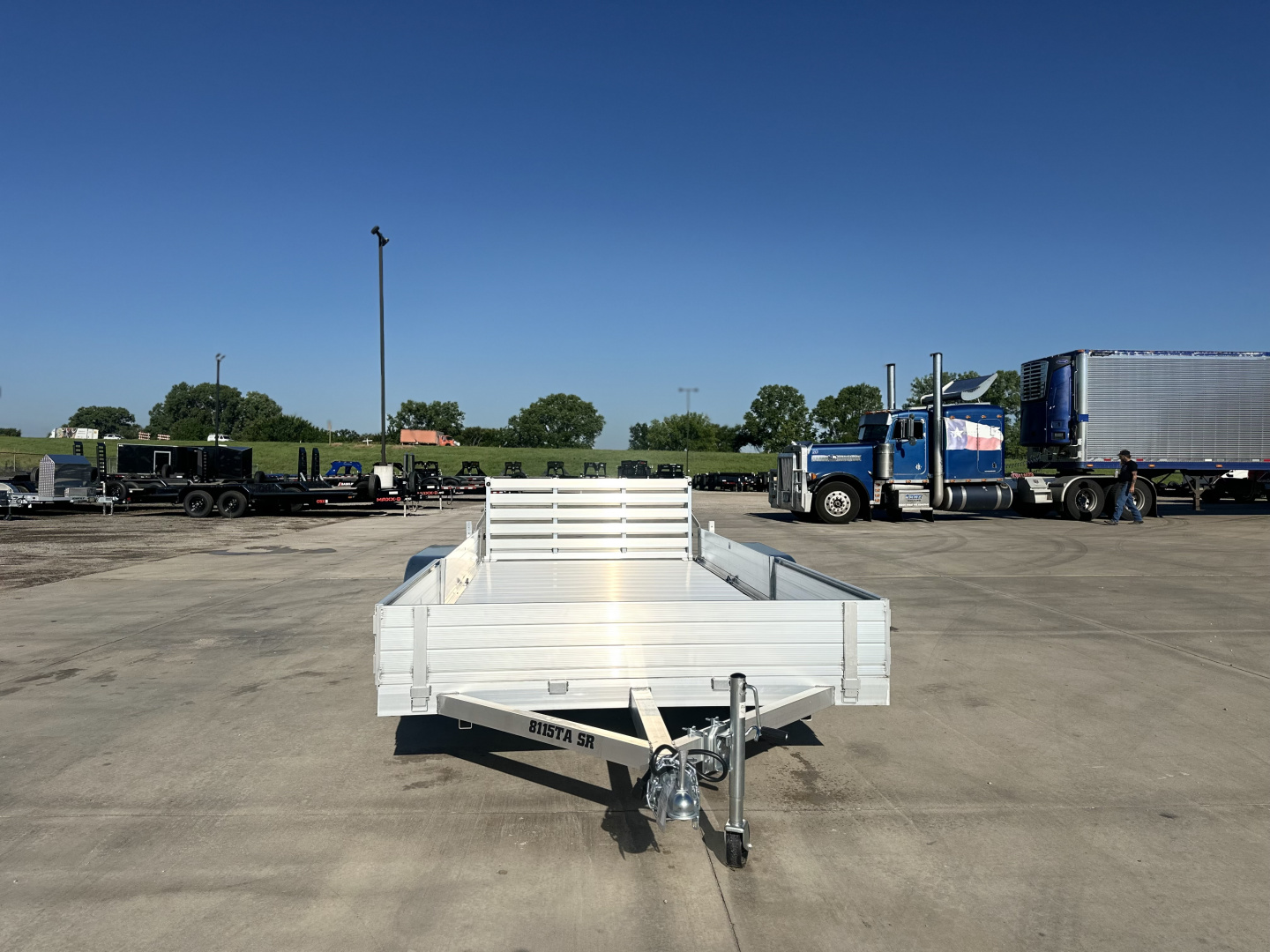 New 2025 Aluma ALUMA 81 X 15 BTG Utility Trailer