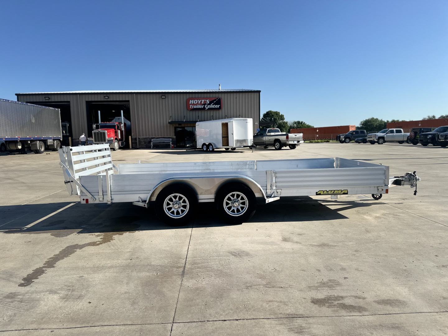 New 2025 Aluma 8116 TA BTG Utility Trailer