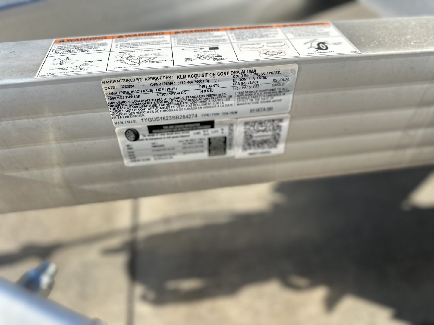 New 2025 Aluma 8116 TA BTG Utility Trailer