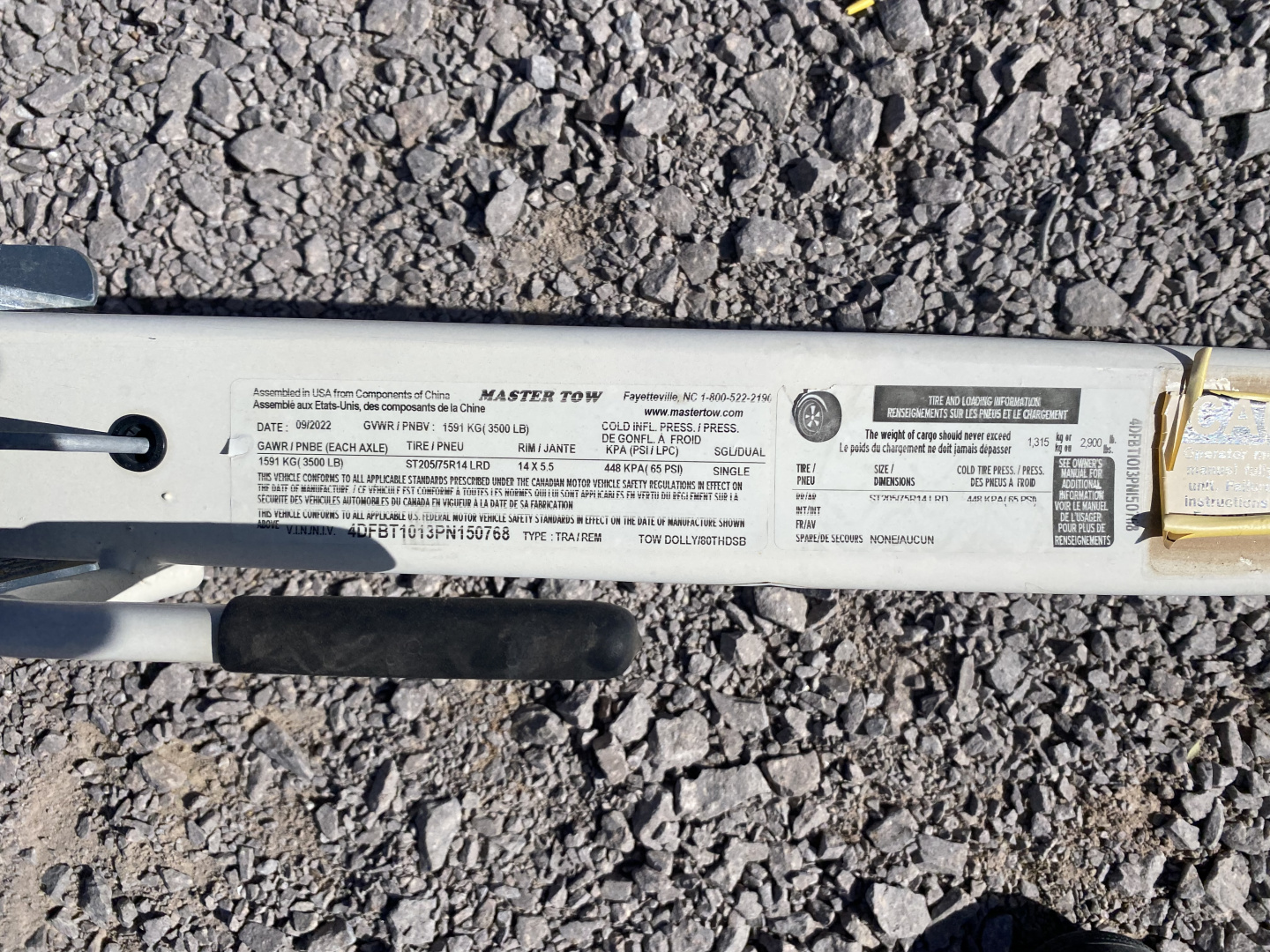 New 2023 Master Tow 80" DOLLY SURGE BRAKES Tow Dolly