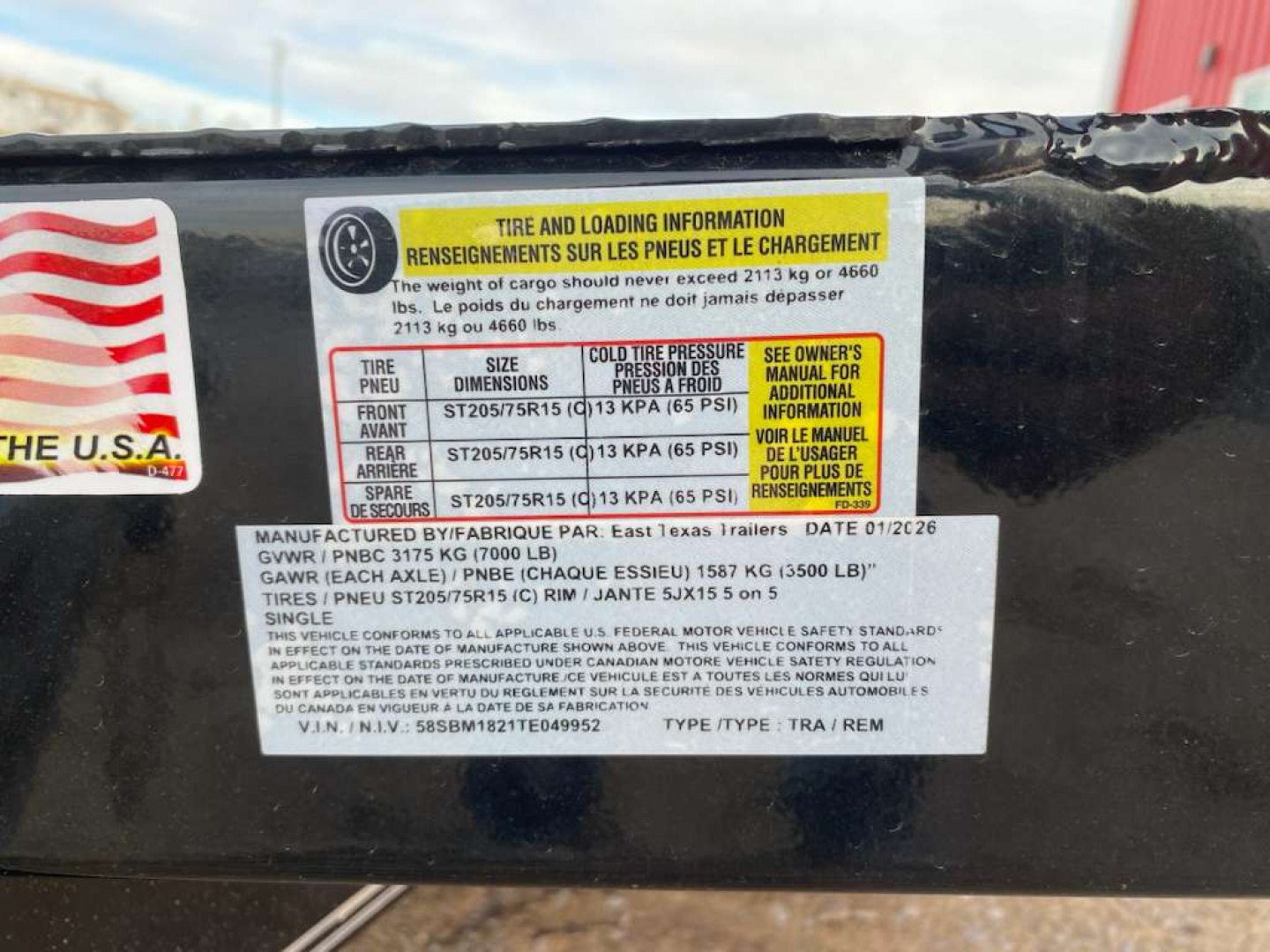 New 2026 East Texas Trailers 83X18 CAR HAULER 7K Car Hauler