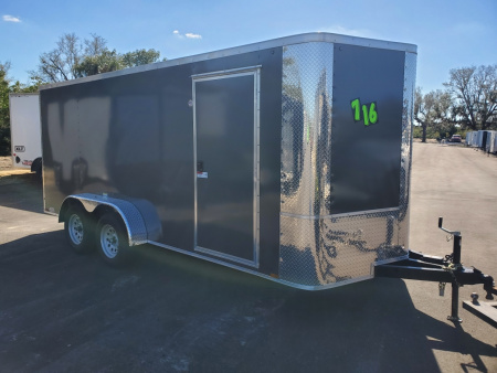 New 2026 Arising 7X16 7K CARGO TRAILER WITH REAR RAMP DOOR Cargo / Enclosed Trailer