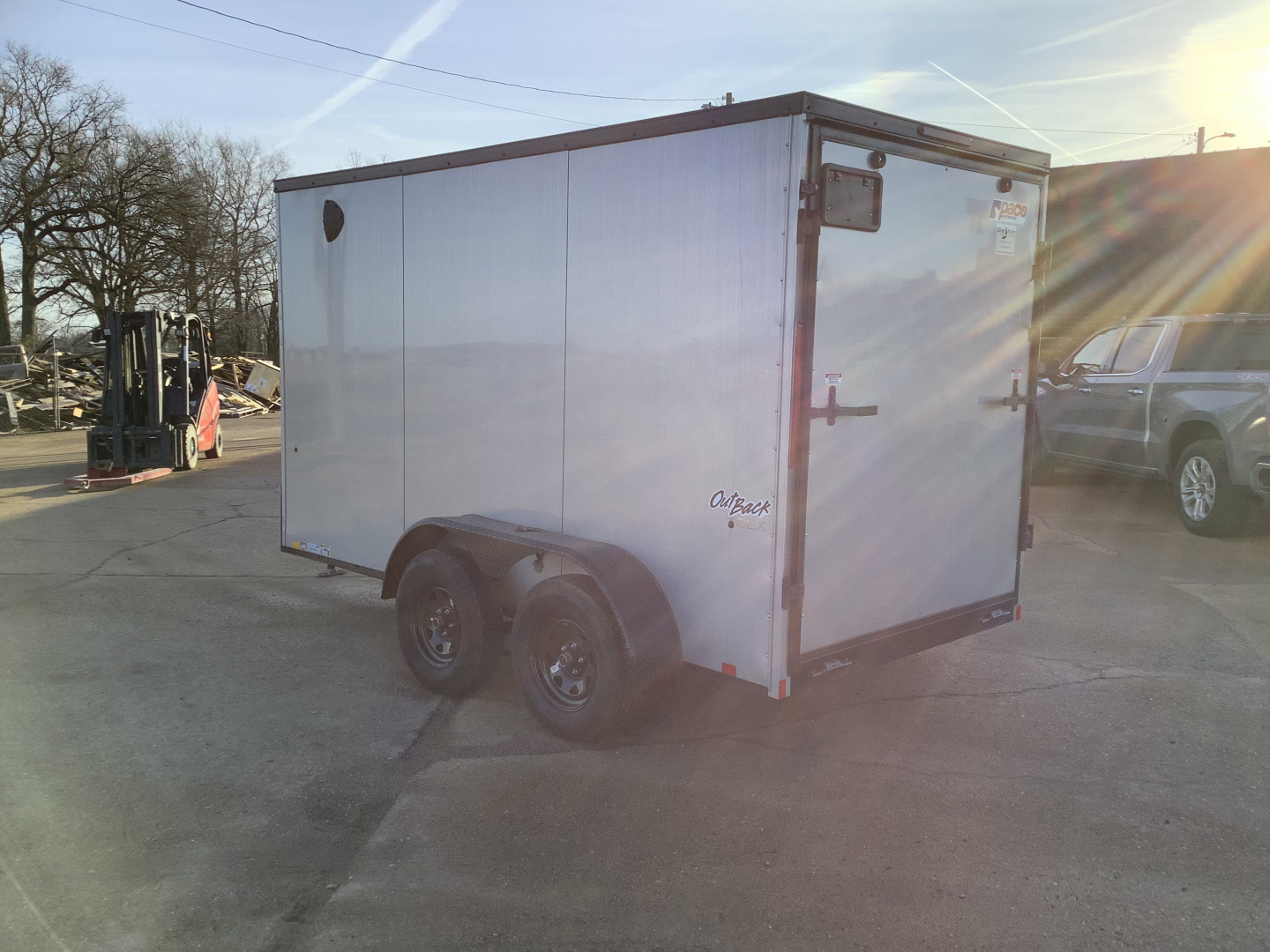 New 2026 Pace American Outback Deluxe 6x12 (7K) Tandem Axle Enclosed Cargo Trailer