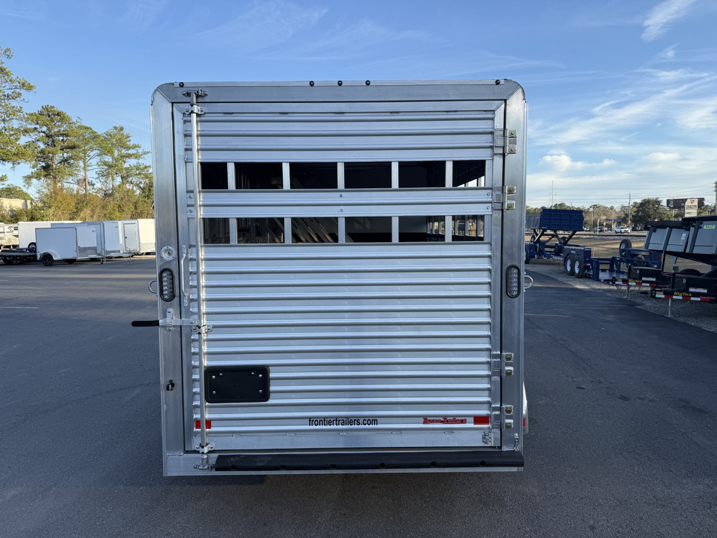 New COLT3HBPLITEWD FRONTIER COLT 3 HORSE 6'8" X 15' ALUMINUM BUMPER PULL HORSE TRAILER W/ SPARE TIRE
