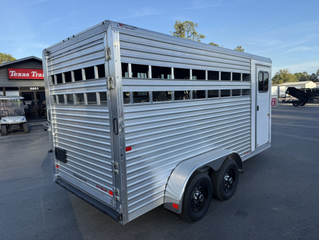 New COLT3HBPLITEWD FRONTIER COLT 3 HORSE 6'8" X 15' ALUMINUM BUMPER PULL HORSE TRAILER W/ SPARE TIRE