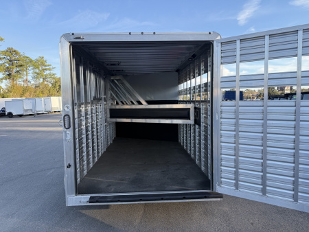 New COLT3HBPLITEWD FRONTIER COLT 3 HORSE 6'8" X 15' ALUMINUM BUMPER PULL HORSE TRAILER W/ SPARE TIRE