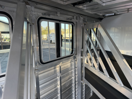 New COLT3HBPLITEWD FRONTIER COLT 3 HORSE 6'8" X 15' ALUMINUM BUMPER PULL HORSE TRAILER W/ SPARE TIRE