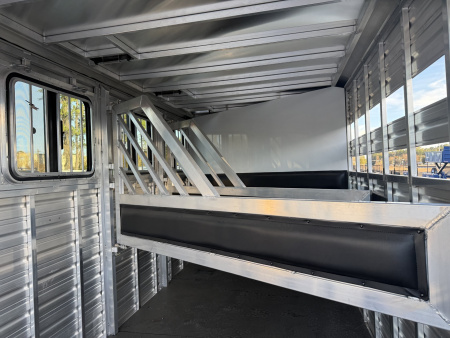 New COLT3HBPLITEWD FRONTIER COLT 3 HORSE 6'8" X 15' ALUMINUM BUMPER PULL HORSE TRAILER W/ SPARE TIRE