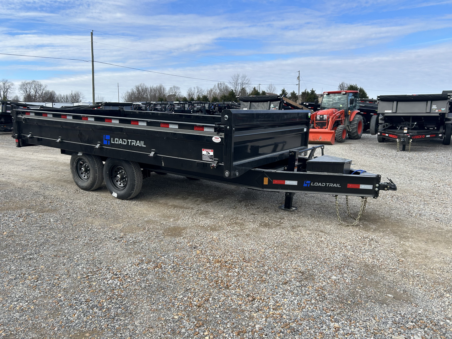 New 2026 Load Trail 96"X16' Fold Down Sides 14K Dump Trailer