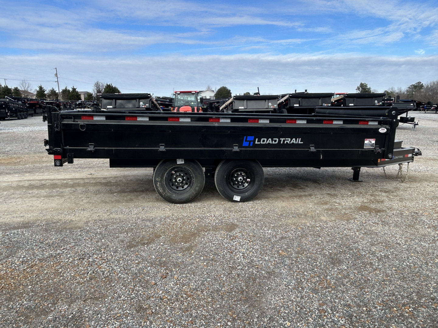 New 2026 Load Trail 96"X16' Fold Down Sides 14K Dump Trailer