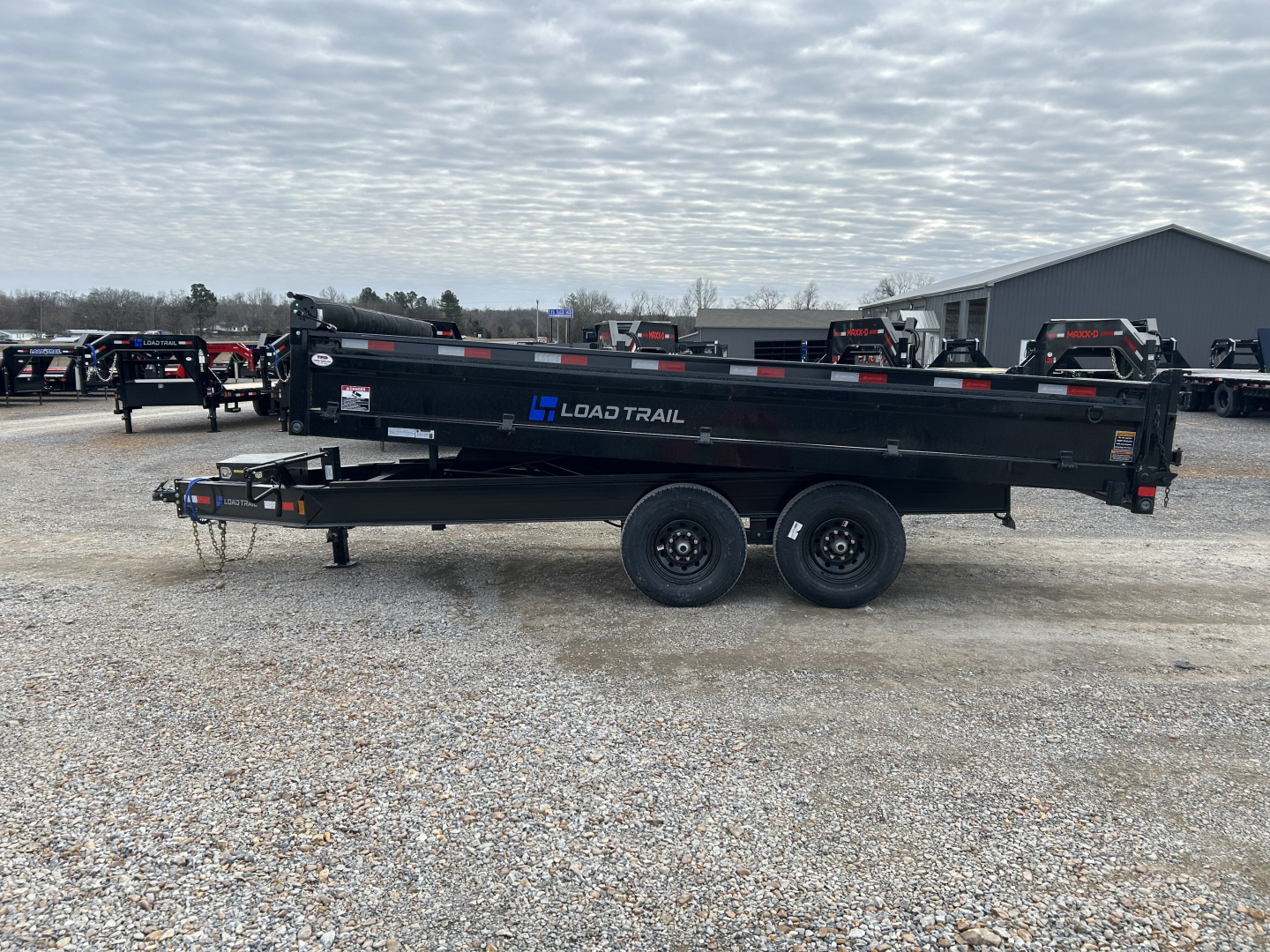 New 2026 Load Trail 96"X16' Fold Down Sides 14K Dump Trailer