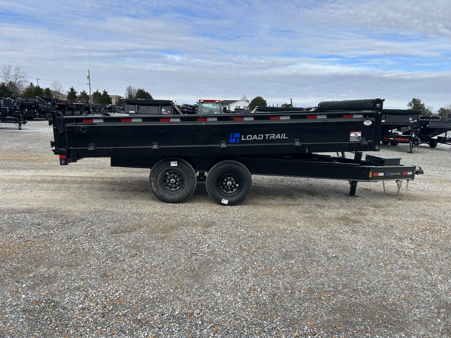 New 2026 Load Trail 96"X16' Fold Down Sides 14K Dump Trailer