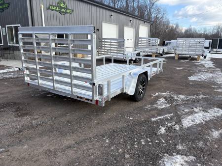 New 2026 SPORT HAVEN 7x12 Aluminum Utility Trailer with Mag Wheels