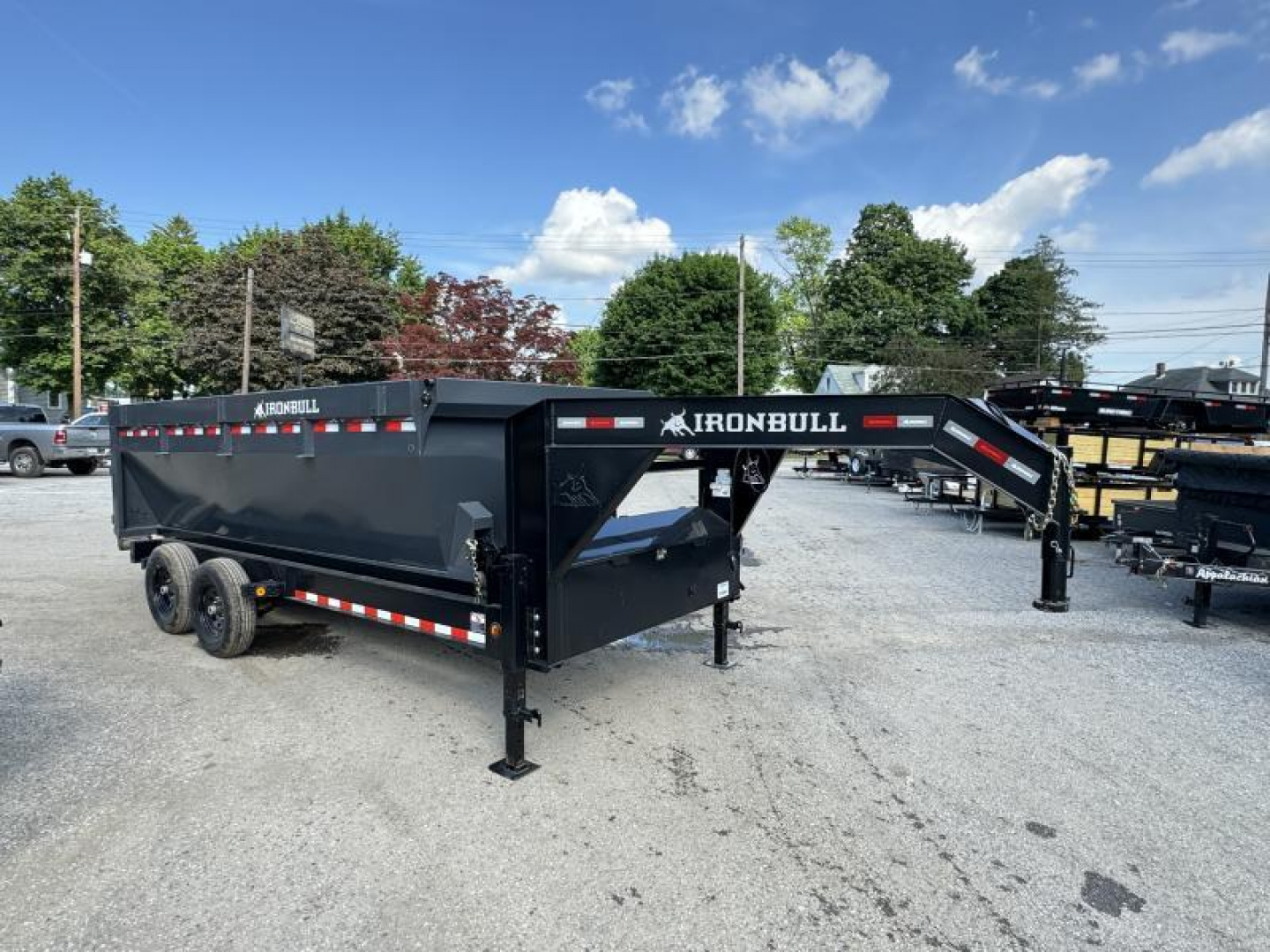 New 2026 Ironbull 7x16' Rolloff Dump Trailer Combo 14000# GVW * INCLUDES (1) 16' BIN 4' SIDES (16 YARDS) * DUAL BATTERIES * DUAL TOOLBOXES * 5x20 SCISSOR HOIST * DUAL 12K JACKS * 10" I-BEAM FRAME * 22K WINCH WITH ROLLER