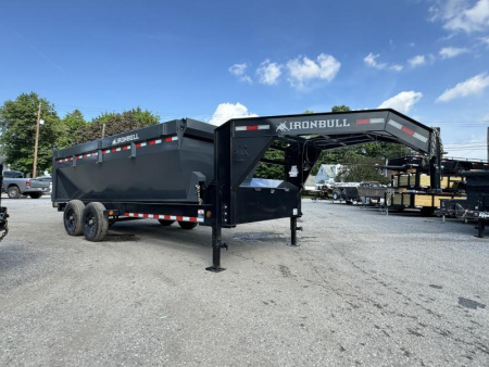 New 2026 Ironbull 7x16' Rolloff Dump Trailer Combo 14000# GVW * INCLUDES (1) 16' BIN 4' SIDES (16 YARDS) * DUAL BATTERIES * DUAL TOOLBOXES * 5x20 SCISSOR HOIST * DUAL 12K JACKS * 10" I-BEAM FRAME * 22K WINCH WITH ROLLER