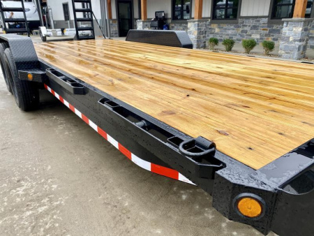 New NEW Ironbull 7x20' Equipment Trailer 14000# GVW * KNIFEEDGE RAMP W/ ADJUSTABLE SUPPORT * REMOVABLE FENDERS * 16" O.C. STRUCTURAL CHANNEL C/M * RUBRAIL/STAKE POCKETS/PIPE SPOOLS/D-RINGS * ADJUSTABLE CAST COUPLER * 12K JACK