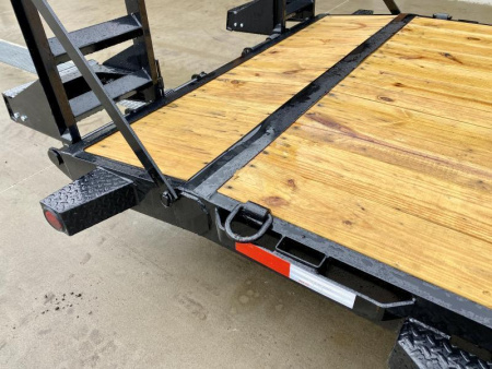 New NEW Ironbull 7x20' Equipment Trailer 14000# GVW * KNIFEEDGE RAMP W/ ADJUSTABLE SUPPORT * REMOVABLE FENDERS * 16" O.C. STRUCTURAL CHANNEL C/M * RUBRAIL/STAKE POCKETS/PIPE SPOOLS/D-RINGS * ADJUSTABLE CAST COUPLER * 12K JACK