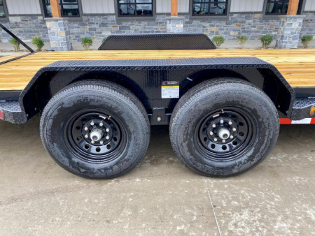 New NEW Ironbull 7x20' Equipment Trailer 14000# GVW * KNIFEEDGE RAMP W/ ADJUSTABLE SUPPORT * REMOVABLE FENDERS * 16" O.C. STRUCTURAL CHANNEL C/M * RUBRAIL/STAKE POCKETS/PIPE SPOOLS/D-RINGS * ADJUSTABLE CAST COUPLER * 12K JACK