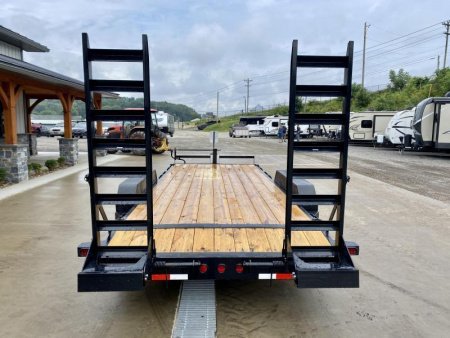 New NEW Ironbull 7x20' Equipment Trailer 14000# GVW * KNIFEEDGE RAMP W/ ADJUSTABLE SUPPORT * REMOVABLE FENDERS * 16" O.C. STRUCTURAL CHANNEL C/M * RUBRAIL/STAKE POCKETS/PIPE SPOOLS/D-RINGS * ADJUSTABLE CAST COUPLER * 12K JACK