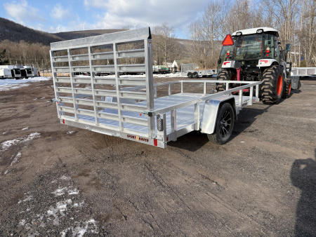 New 2026 SPORT HAVEN 7x12 Aluminum Utility Trailer with Mag Wheels