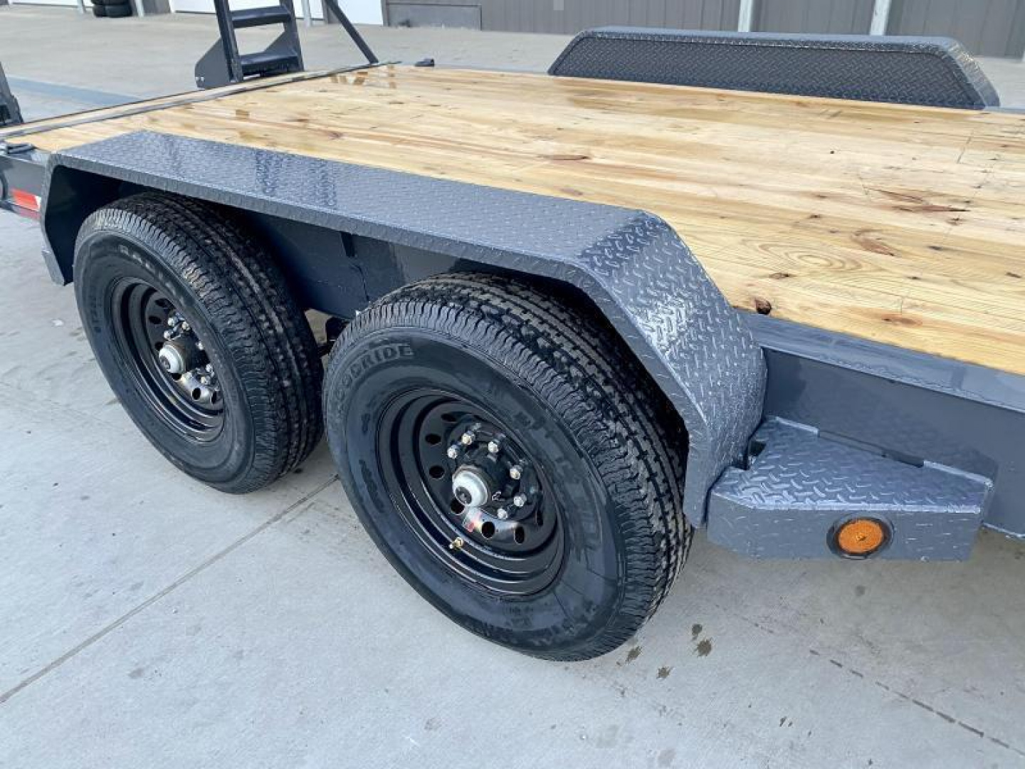 New 2025 Iron Bull 7x22' Equipment Trailer 14000# GVW * 8" I-BEAM FRAME * OVERSIZE TOOLBOX * LONGER 6' RAMPS * HD COUPLER * REMOVABLE FENDERS * 12K JACK * CHARCOAL POWDER COAT