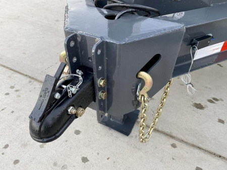 New 2025 Iron Bull 7x22' Equipment Trailer 14000# GVW * 8" I-BEAM FRAME * OVERSIZE TOOLBOX * LONGER 6' RAMPS * HD COUPLER * REMOVABLE FENDERS * 12K JACK * CHARCOAL POWDER COAT