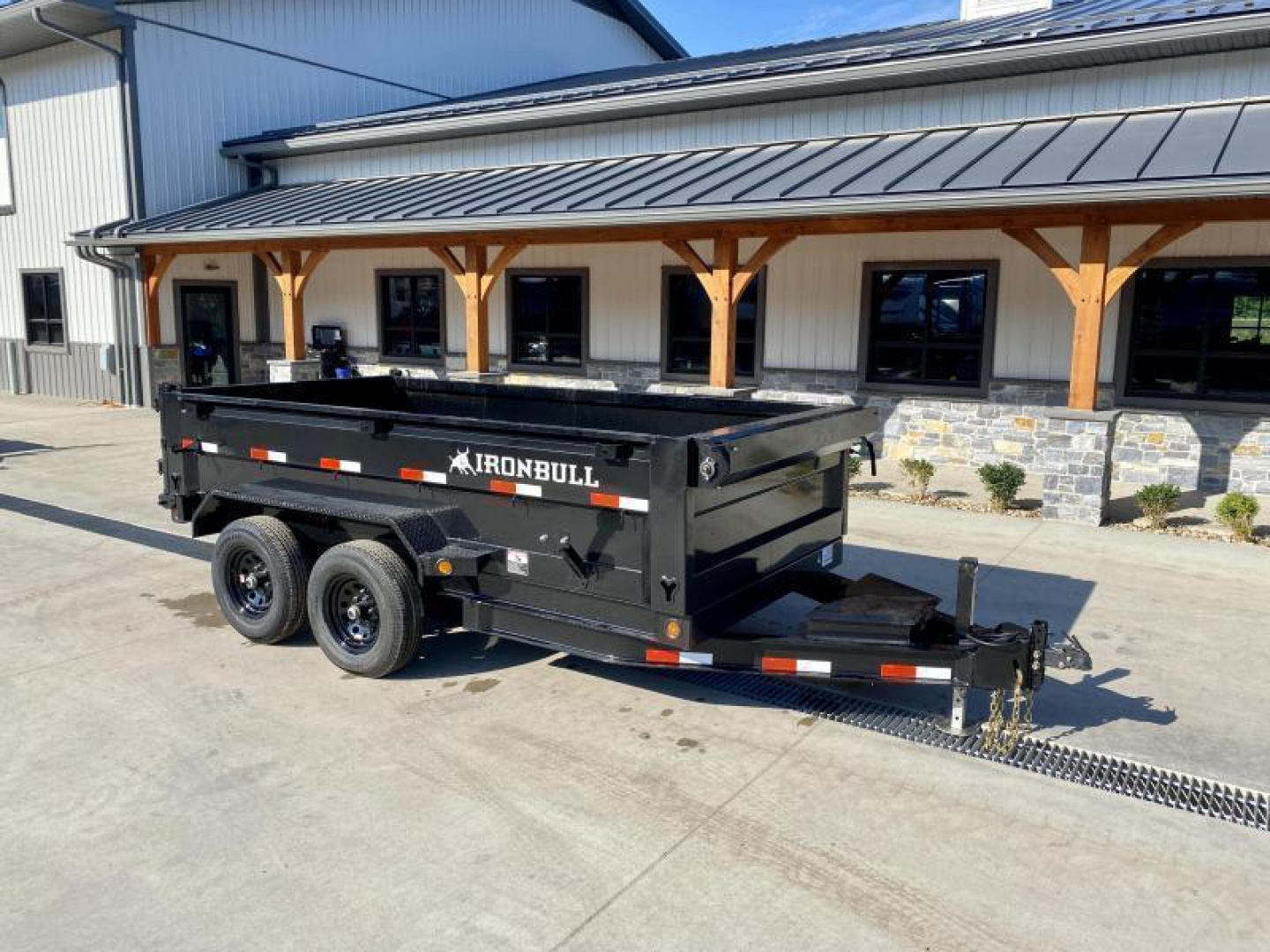 New 2026 Ironbull 6x12' Dump Trailer 14000# GVW * 7000# AXLES * 16" RUBBER * TARP KIT * SCISSOR HOIST * STACKED I-BEAM FRAME * 6" TUBE BEDFRAME * 2PC 10GA BED & WALLS W/ KEYWAY * COMBO GATE * UNDERBODY BED RUNNERS  * SPARE MOUNT