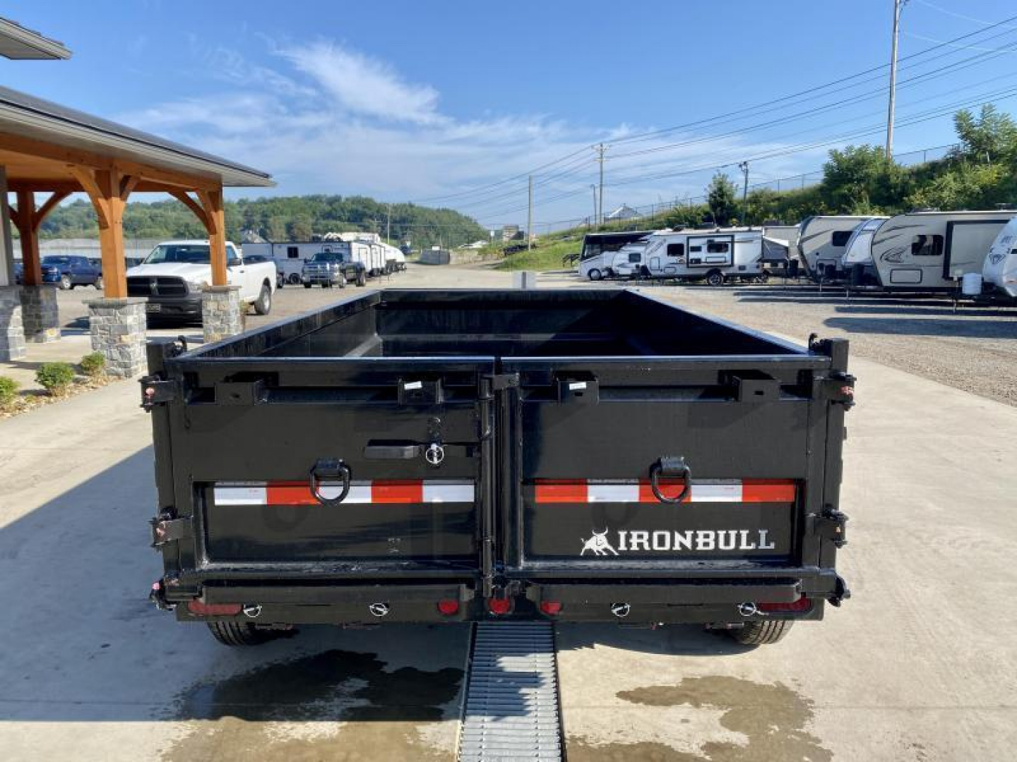 New 2026 Ironbull 6x12' Dump Trailer 14000# GVW * 7000# AXLES * 16" RUBBER * TARP KIT * SCISSOR HOIST * STACKED I-BEAM FRAME * 6" TUBE BEDFRAME * 2PC 10GA BED & WALLS W/ KEYWAY * COMBO GATE * UNDERBODY BED RUNNERS  * SPARE MOUNT