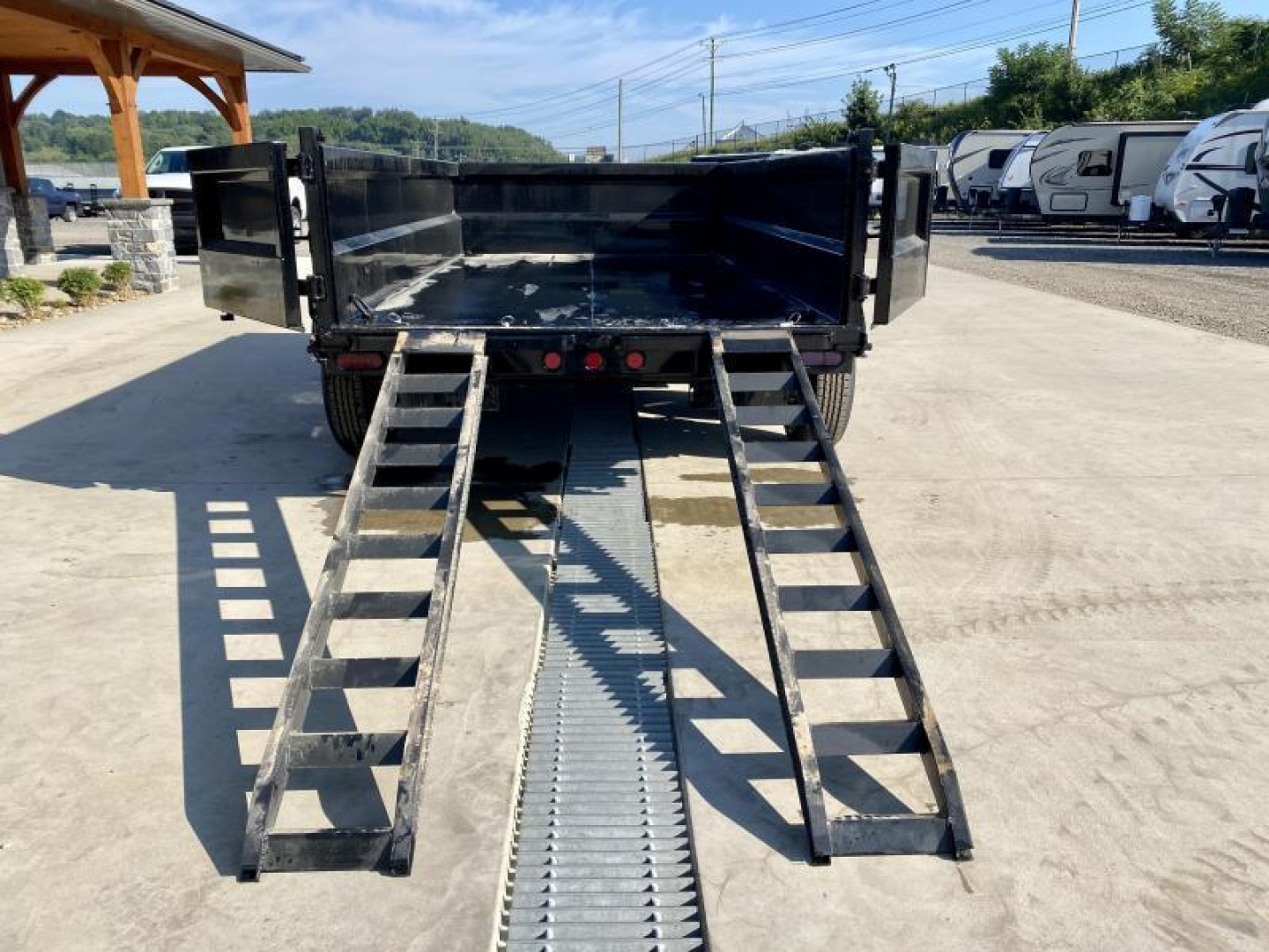 New 2026 Ironbull 6x12' Dump Trailer 14000# GVW * 7000# AXLES * 16" RUBBER * TARP KIT * SCISSOR HOIST * STACKED I-BEAM FRAME * 6" TUBE BEDFRAME * 2PC 10GA BED & WALLS W/ KEYWAY * COMBO GATE * UNDERBODY BED RUNNERS  * SPARE MOUNT