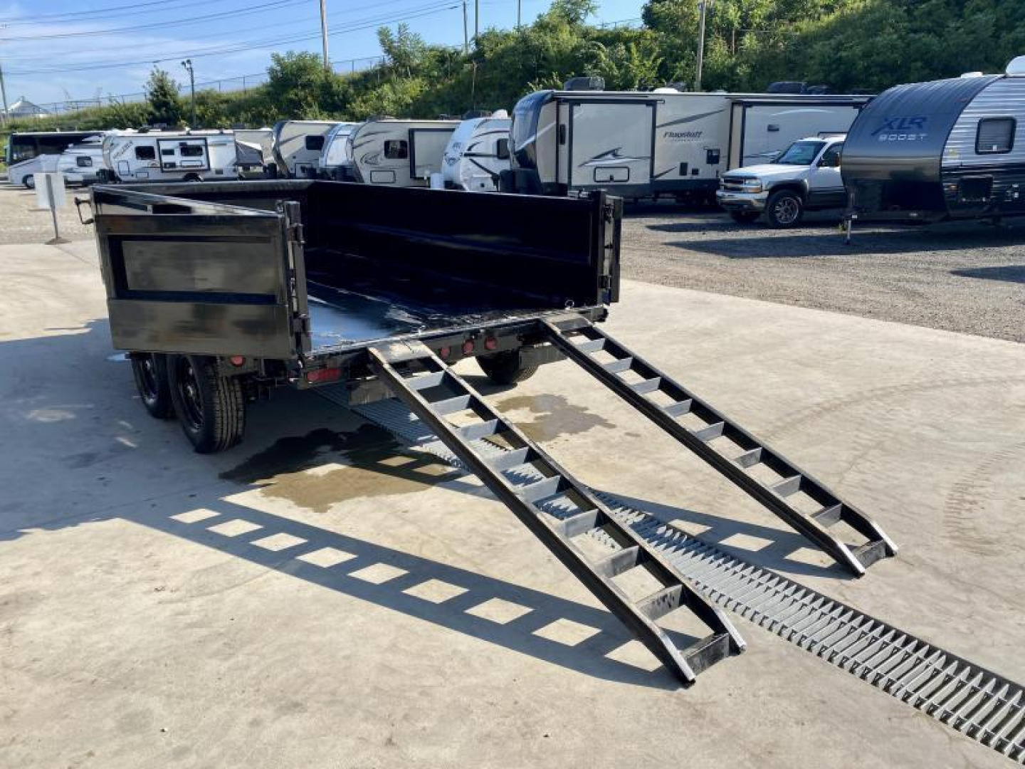 New 2026 Ironbull 6x12' Dump Trailer 14000# GVW * 7000# AXLES * 16" RUBBER * TARP KIT * SCISSOR HOIST * STACKED I-BEAM FRAME * 6" TUBE BEDFRAME * 2PC 10GA BED & WALLS W/ KEYWAY * COMBO GATE * UNDERBODY BED RUNNERS  * SPARE MOUNT
