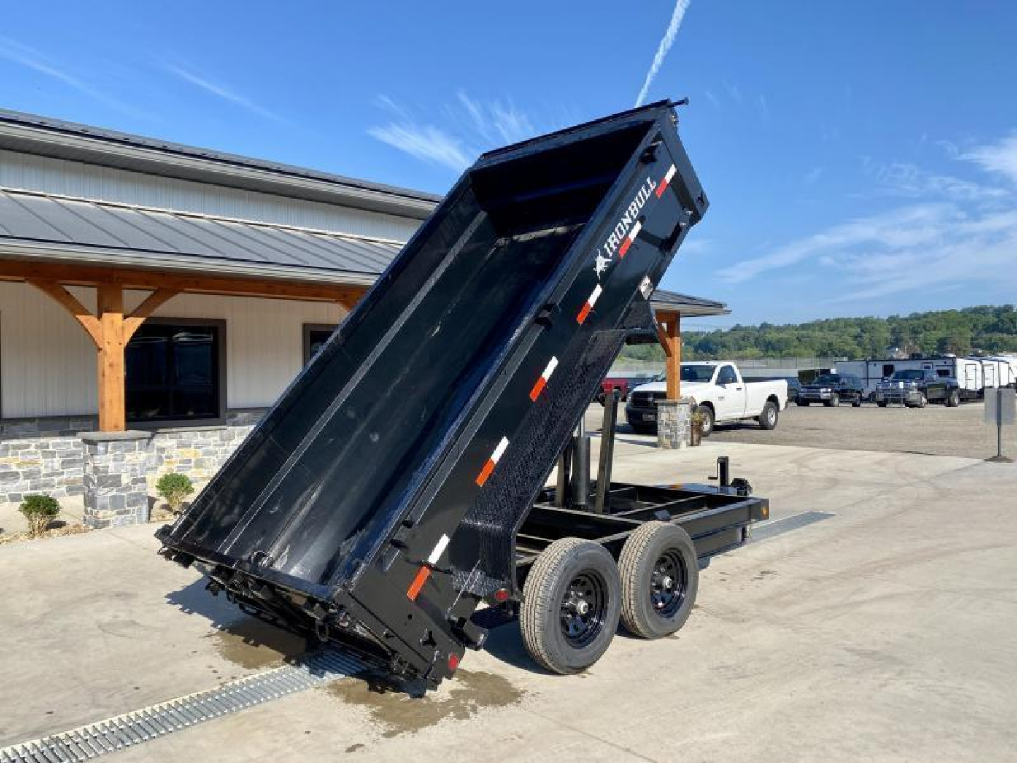 New 2026 Ironbull 6x12' Dump Trailer 14000# GVW * 7000# AXLES * 16" RUBBER * TARP KIT * SCISSOR HOIST * STACKED I-BEAM FRAME * 6" TUBE BEDFRAME * 2PC 10GA BED & WALLS W/ KEYWAY * COMBO GATE * UNDERBODY BED RUNNERS  * SPARE MOUNT
