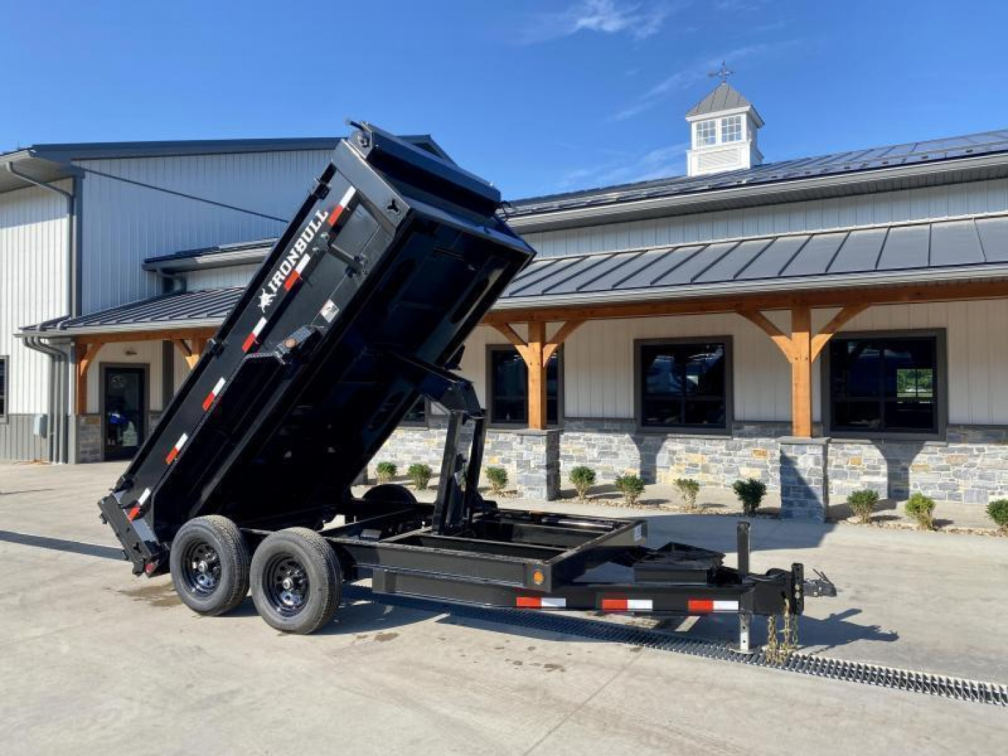 New 2026 Ironbull 6x12' Dump Trailer 14000# GVW * 7000# AXLES * 16" RUBBER * TARP KIT * SCISSOR HOIST * STACKED I-BEAM FRAME * 6" TUBE BEDFRAME * 2PC 10GA BED & WALLS W/ KEYWAY * COMBO GATE * UNDERBODY BED RUNNERS  * SPARE MOUNT