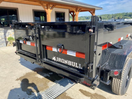 New 2026 Ironbull 6x12' Dump Trailer 14000# GVW * 7000# AXLES * 16" RUBBER * TARP KIT * SCISSOR HOIST * STACKED I-BEAM FRAME * 6" TUBE BEDFRAME * 2PC 10GA BED & WALLS W/ KEYWAY * COMBO GATE * UNDERBODY BED RUNNERS  * SPARE MOUNT