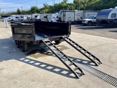New 2026 Ironbull 6x12' Dump Trailer 14000# GVW * 7000# AXLES * 16" RUBBER * TARP KIT * SCISSOR HOIST * STACKED I-BEAM FRAME * 6" TUBE BEDFRAME * 2PC 10GA BED & WALLS W/ KEYWAY * COMBO GATE * UNDERBODY BED RUNNERS  * SPARE MOUNT