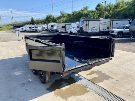 New 2026 Ironbull 6x12' Dump Trailer 14000# GVW * 7000# AXLES * 16" RUBBER * TARP KIT * SCISSOR HOIST * STACKED I-BEAM FRAME * 6" TUBE BEDFRAME * 2PC 10GA BED & WALLS W/ KEYWAY * COMBO GATE * UNDERBODY BED RUNNERS  * SPARE MOUNT