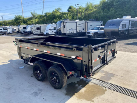 New 2026 Ironbull 6x12' Dump Trailer 14000# GVW * 7000# AXLES * 16" RUBBER * TARP KIT * SCISSOR HOIST * STACKED I-BEAM FRAME * 6" TUBE BEDFRAME * 2PC 10GA BED & WALLS W/ KEYWAY * COMBO GATE * UNDERBODY BED RUNNERS  * SPARE MOUNT
