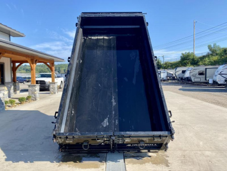 New 2026 Ironbull 6x12' Dump Trailer 14000# GVW * 7000# AXLES * 16" RUBBER * TARP KIT * SCISSOR HOIST * STACKED I-BEAM FRAME * 6" TUBE BEDFRAME * 2PC 10GA BED & WALLS W/ KEYWAY * COMBO GATE * UNDERBODY BED RUNNERS  * SPARE MOUNT