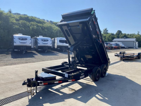 New 2026 Ironbull 6x12' Dump Trailer 14000# GVW * 7000# AXLES * 16" RUBBER * TARP KIT * SCISSOR HOIST * STACKED I-BEAM FRAME * 6" TUBE BEDFRAME * 2PC 10GA BED & WALLS W/ KEYWAY * COMBO GATE * UNDERBODY BED RUNNERS  * SPARE MOUNT