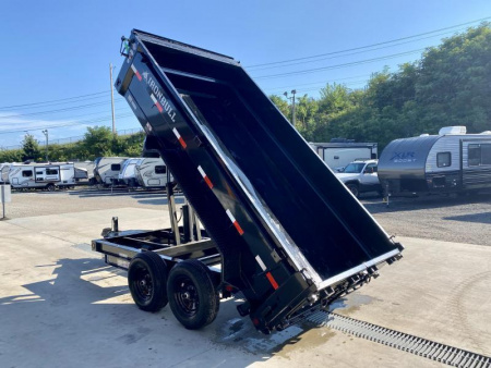 New 2026 Ironbull 6x12' Dump Trailer 14000# GVW * 7000# AXLES * 16" RUBBER * TARP KIT * SCISSOR HOIST * STACKED I-BEAM FRAME * 6" TUBE BEDFRAME * 2PC 10GA BED & WALLS W/ KEYWAY * COMBO GATE * UNDERBODY BED RUNNERS  * SPARE MOUNT