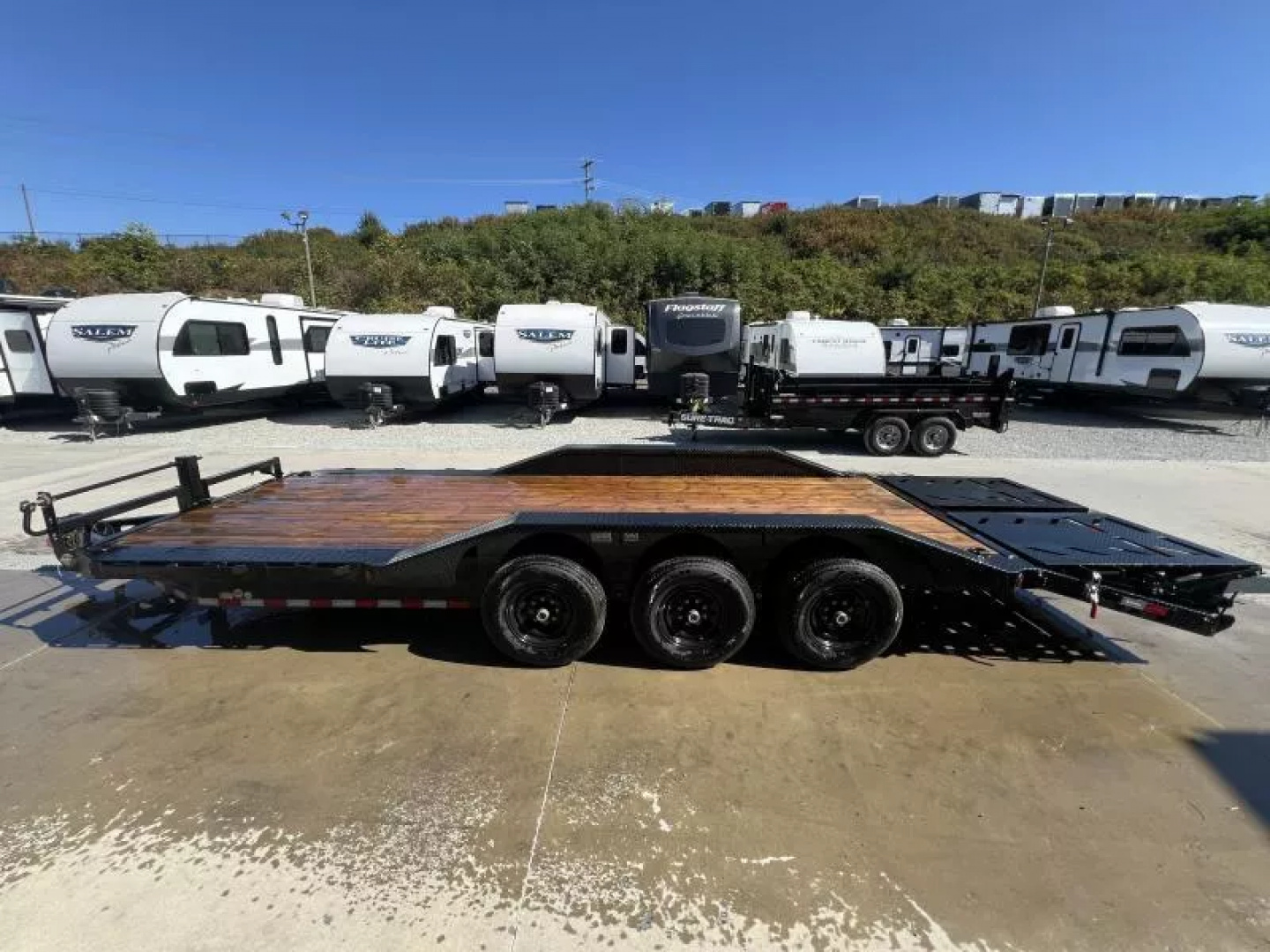 New 2026 Ironbull 102x24' Equipment Trailer 21000# GVW * TRIPLE AXLE * FULL WIDTH RAMPS * 102" DECK * DRIVE OVER FENDERS * 8" FRAME UPGRADE